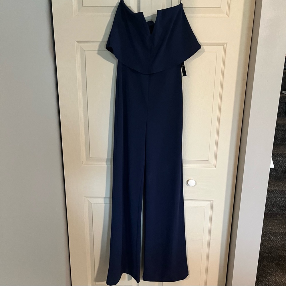 Lulu's Power of Love Sleeveless V Neck Jumpsuit Small